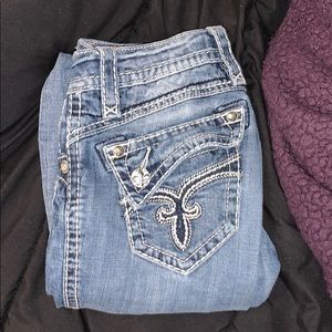 Women’s straight rock revival jeans